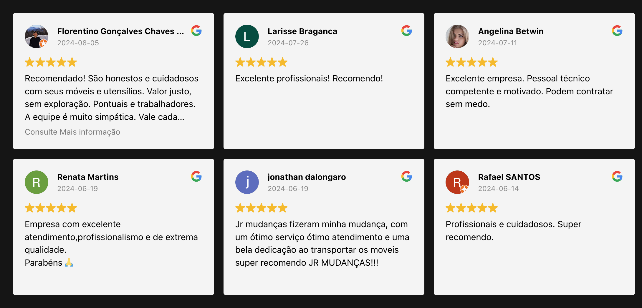 Avaliações Transferraza Mudanças